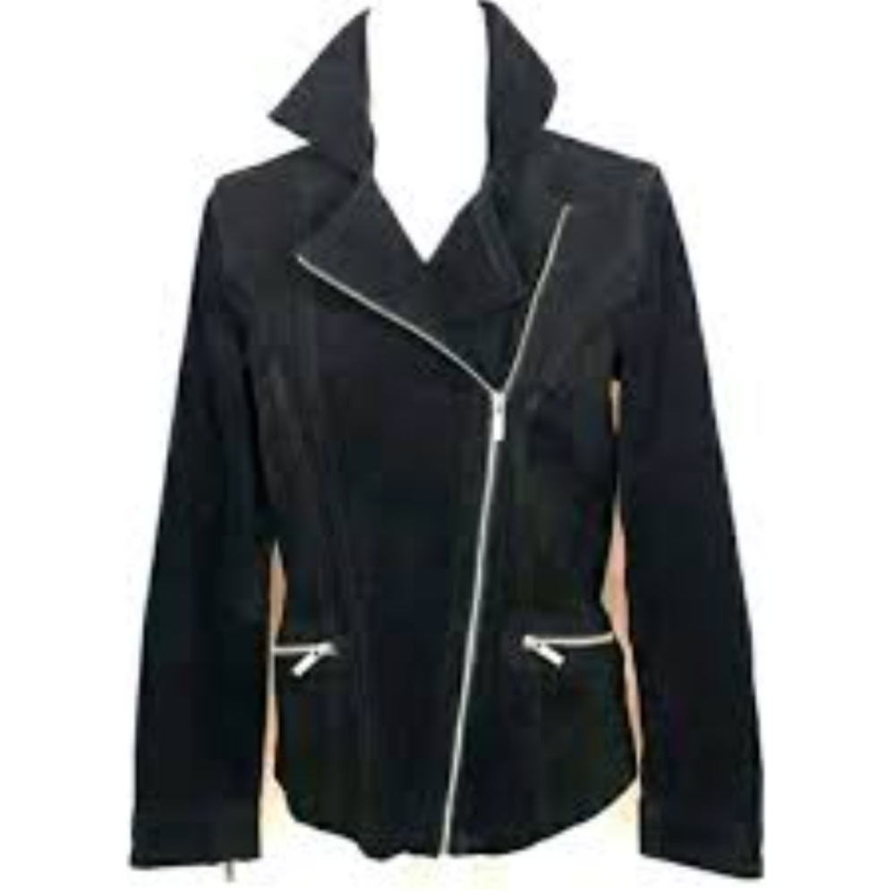 Suede Moto Jacket